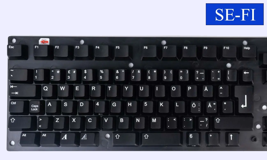 Tangentknappar Svart SE-FI