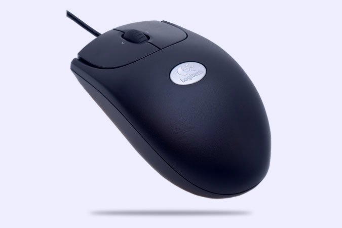 Logitech® Optical Wheel Mouse black